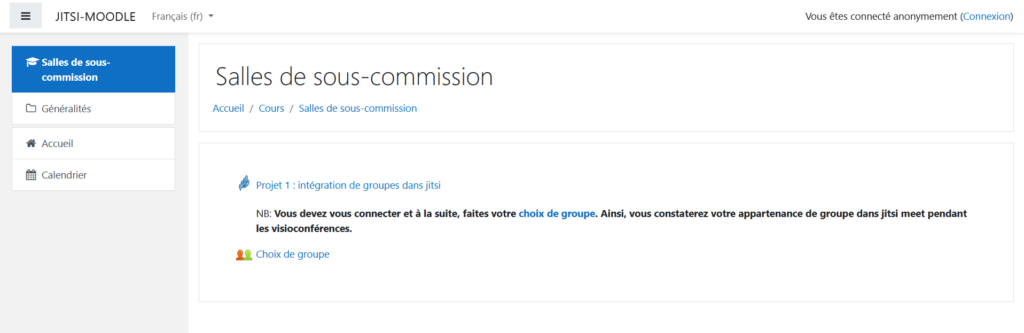 Projet : opérationnalisation du plugin dans moodle